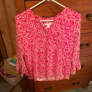 Floral Charter Club Blouse, Worn Twice